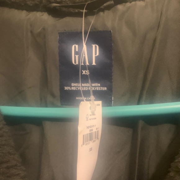 NWT Gap Sherpa coat mistletoe green xs - Picture 4 of 8